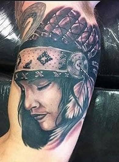 Feathered Headdress Portrait