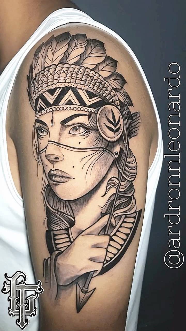 Feathered Huntress Portrait