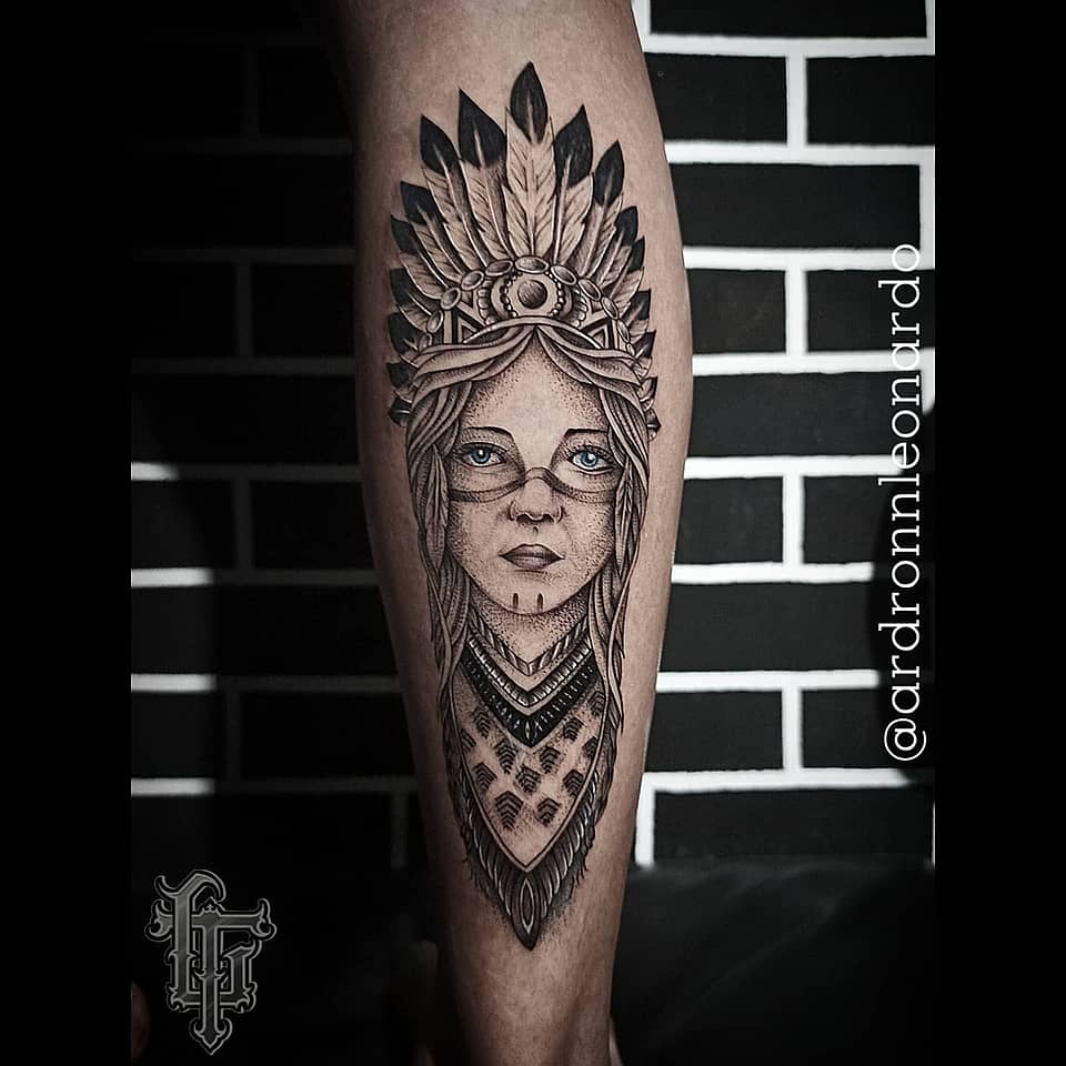 Feathered Maiden Portrait