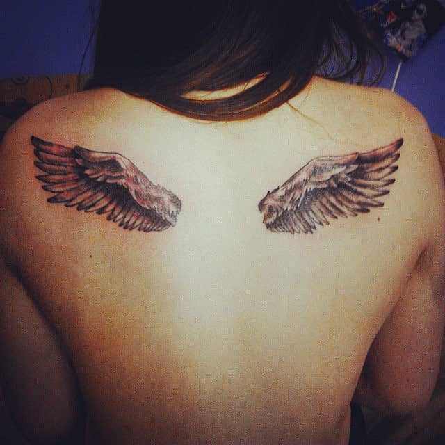 Feathered Shoulder Wings