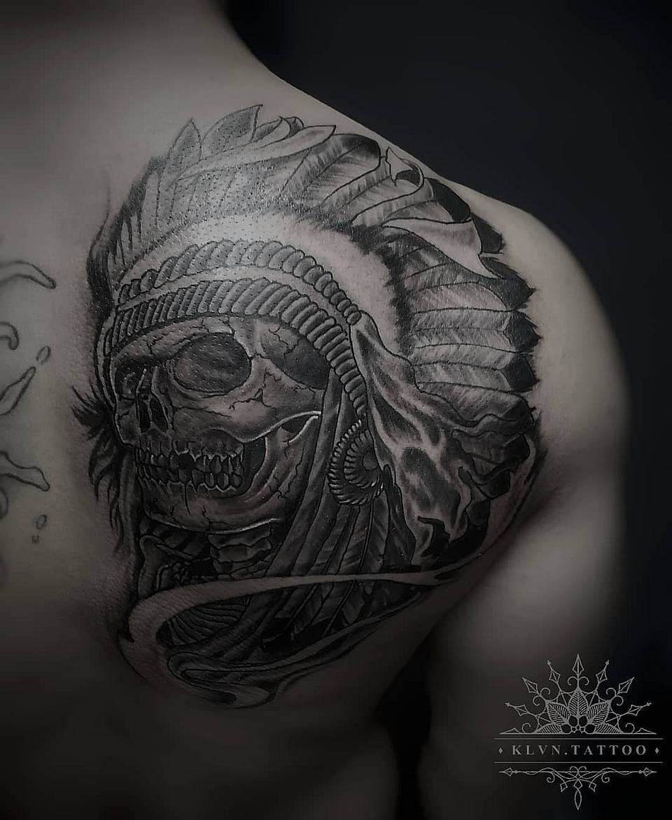 Feathered Skull Chestpiece