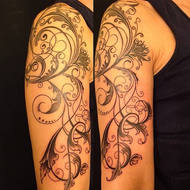 Filigree Floral Scrollwork