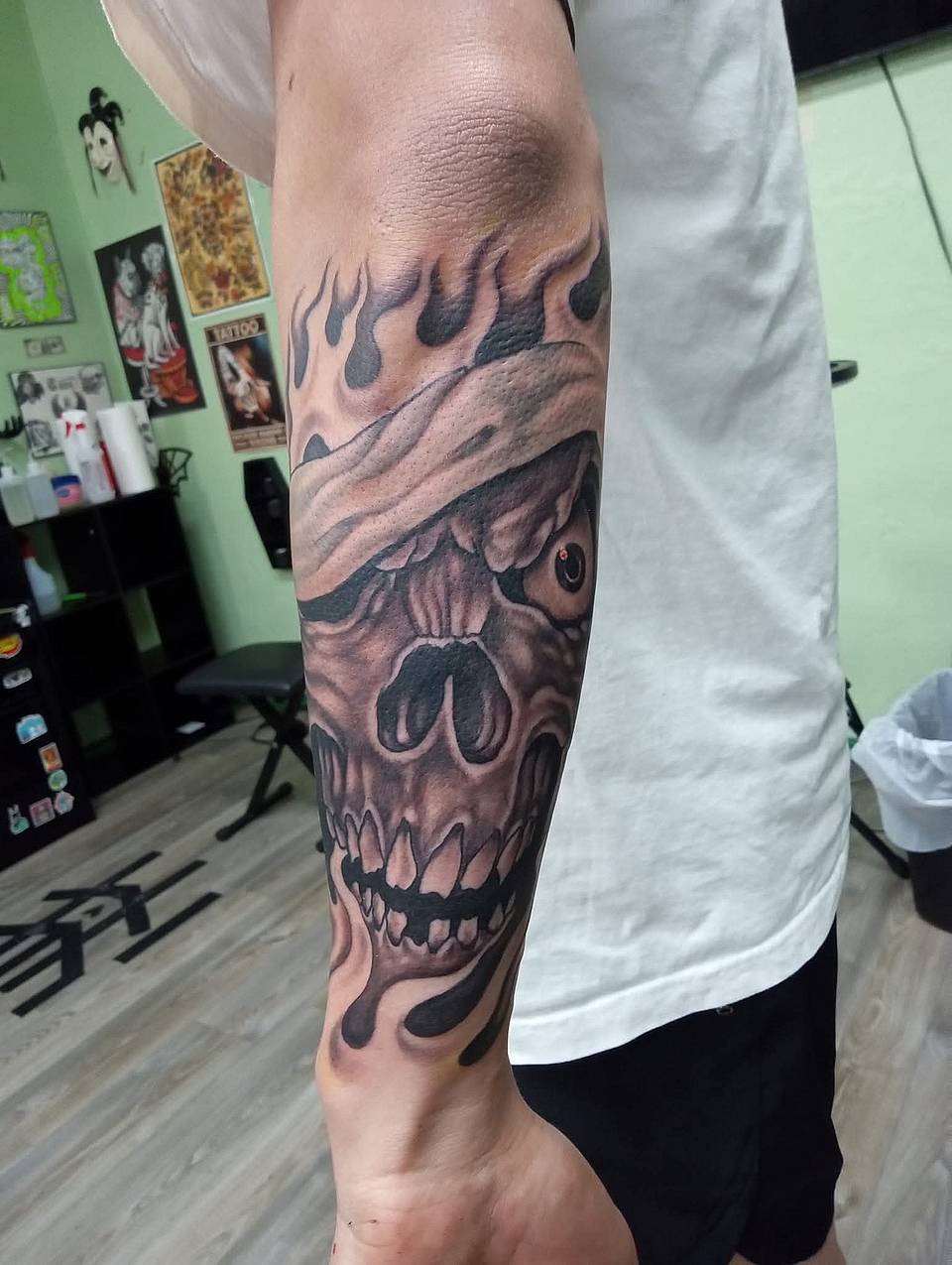 Flaming Skull