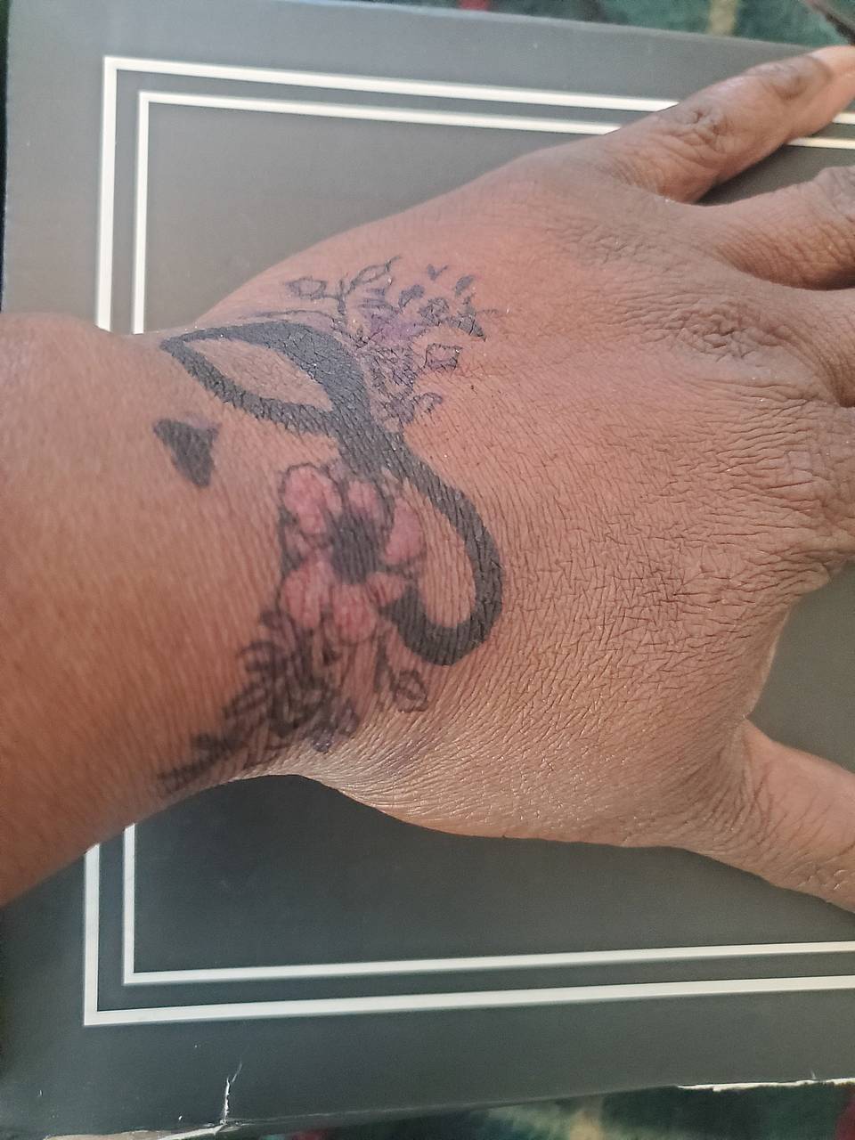 Floral Infinity Band with Heart