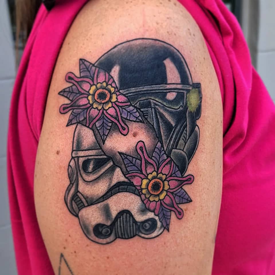 Floral Split: Vader and Stormtrooper