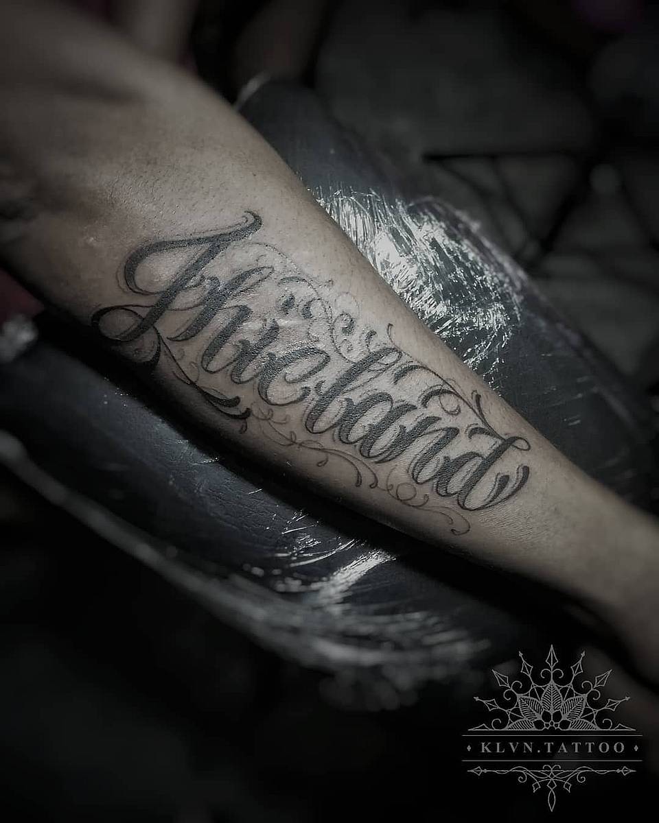 Flourished Script Lettering