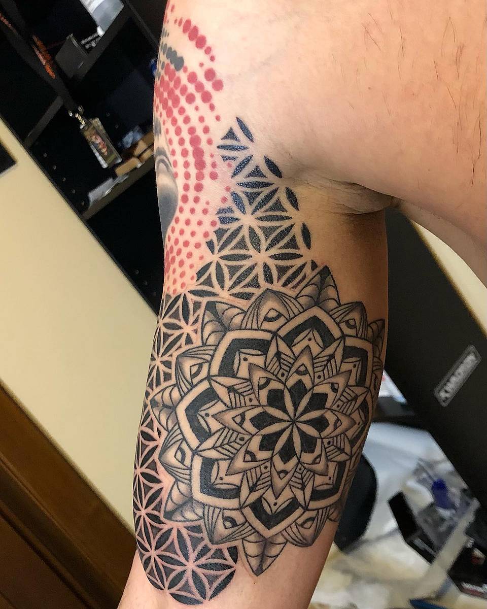 Flower of Life Mandala Dotwork