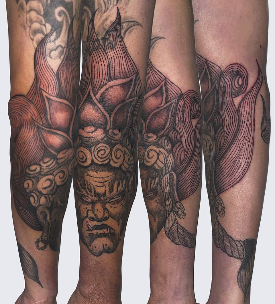 Flowing Oni Mask