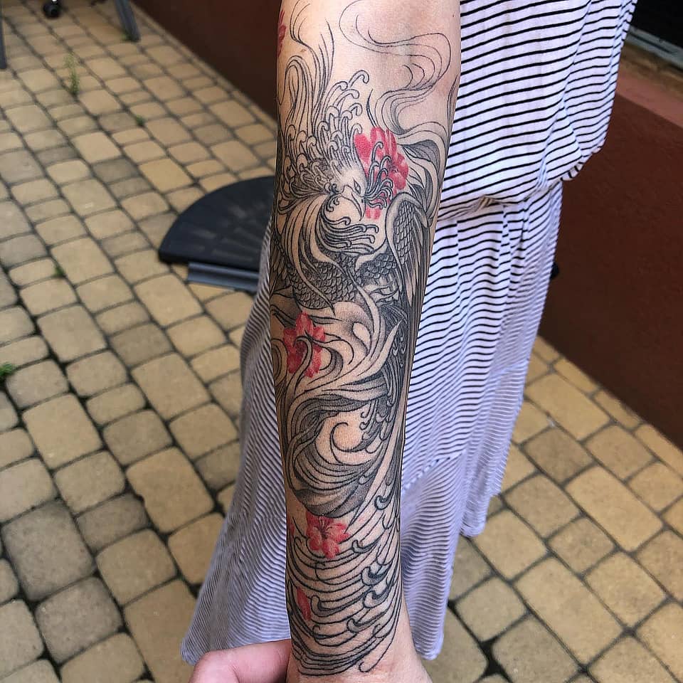 Flowing Phoenix and Waves