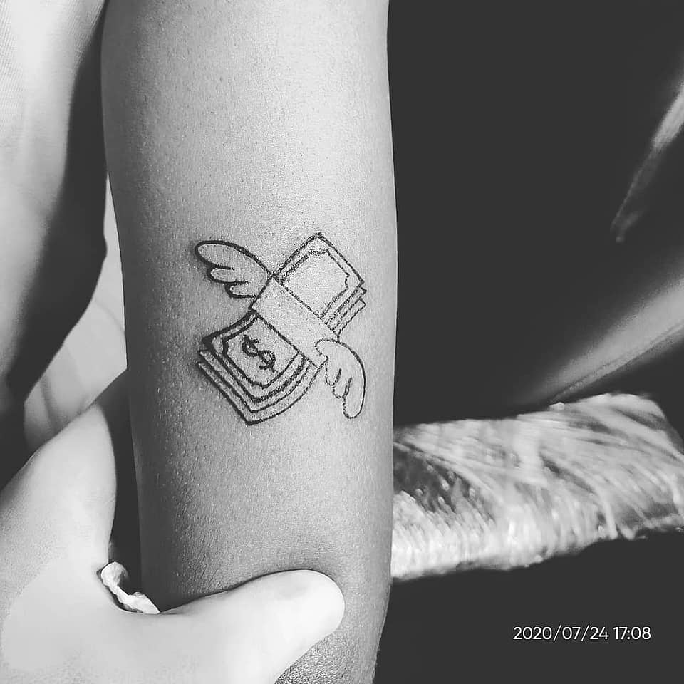 Flying Money Stack