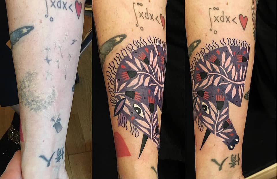 Folk-Art Botanical Fox