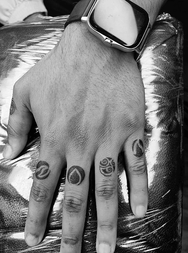 Four Elements Finger Sigils