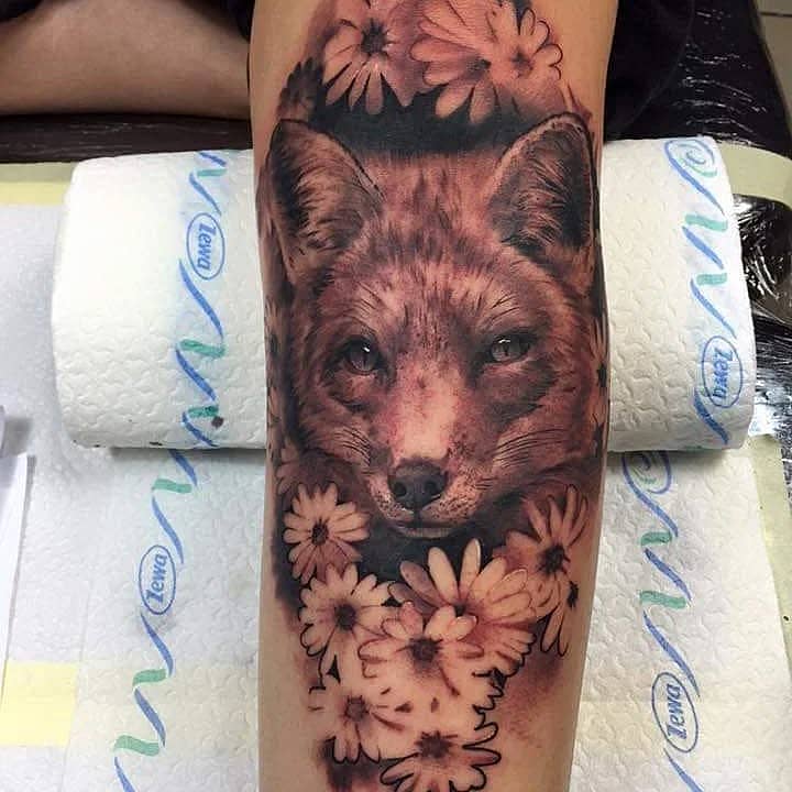 Fox Among Daisies