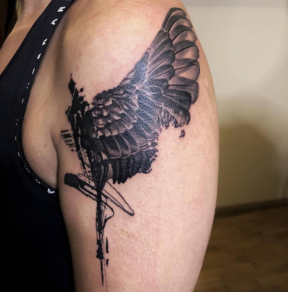 Fractured Black Wing