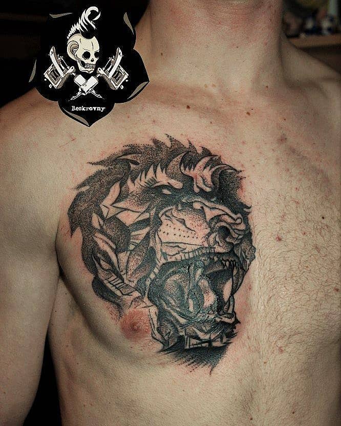 Fragmented Roaring Lion