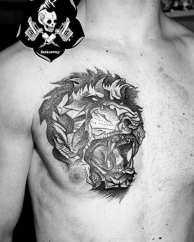 Fragmented Roaring Lion