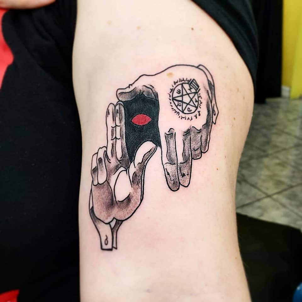 Framed Void Sigil Hands