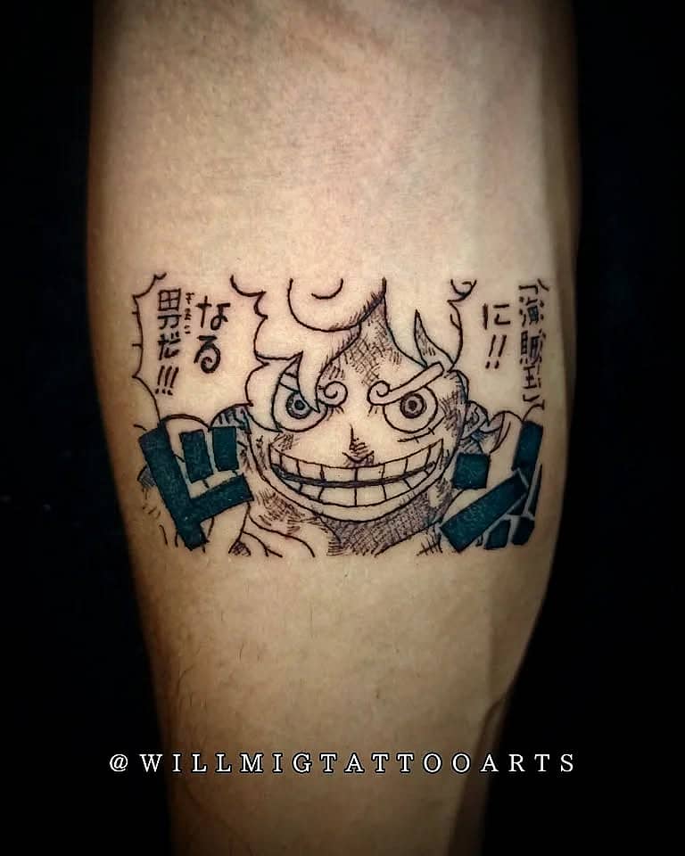Gear 5 Luffy Manga Panel