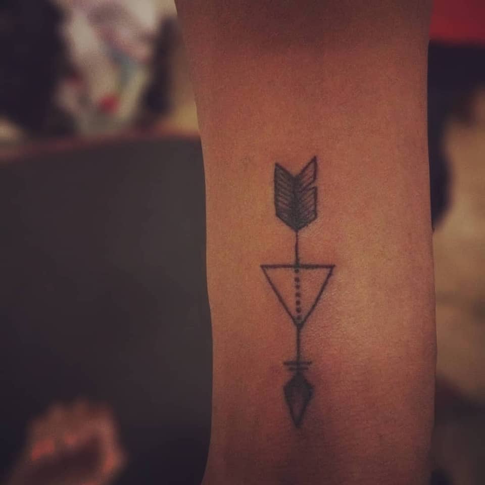 Geometric Arrow and Triangle
