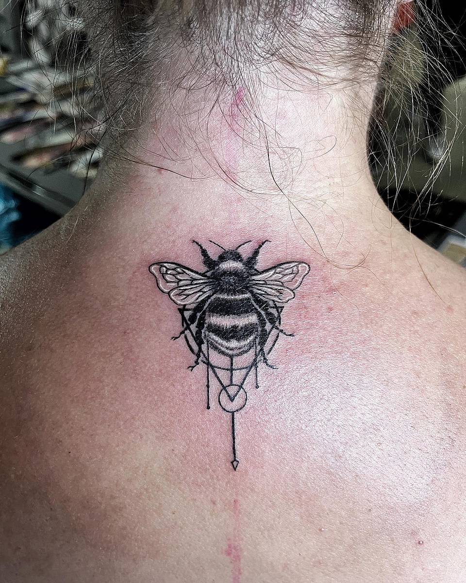 Geometric Bumblebee Pendant