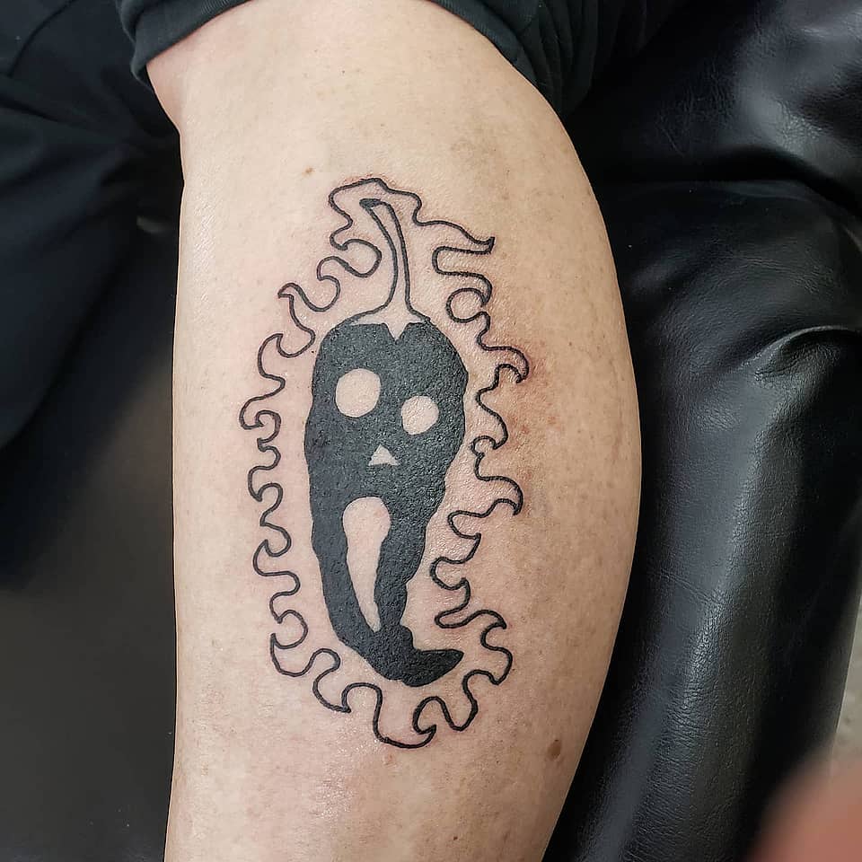 Ghost Pepper Skull