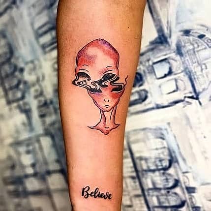 Glitched Alien Believe