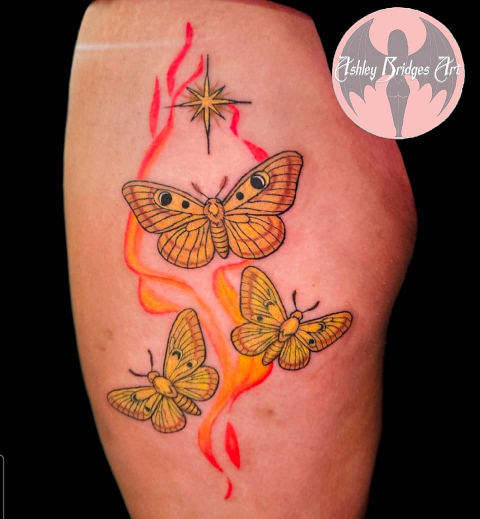Golden Moths & Flame Star