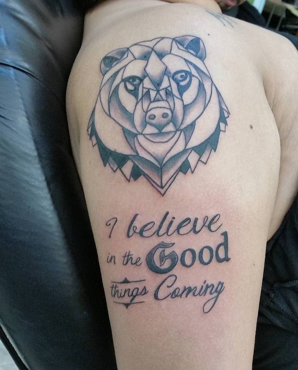 Good Things Coming Geometric Bear