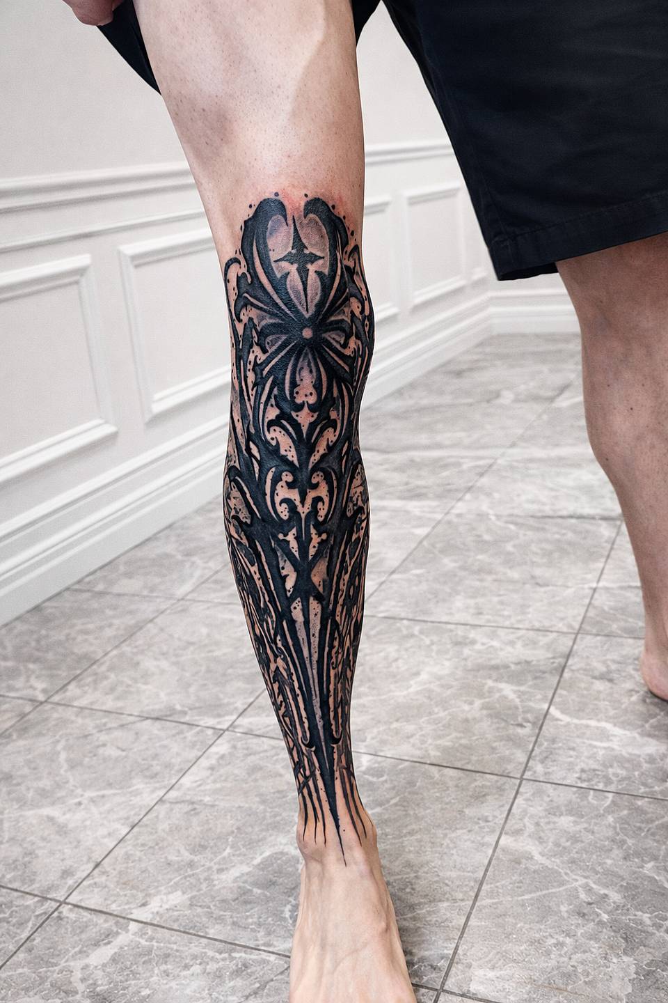 Gothic Filigree Calf Piece