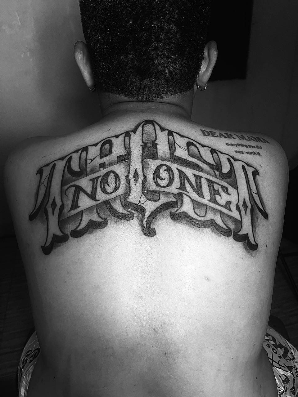 Gothic "TRUST NOT ONE" Back Script