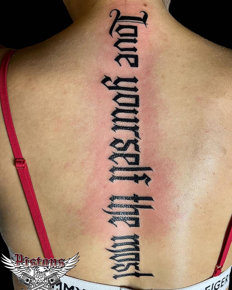 Gothic Spine Affirmation