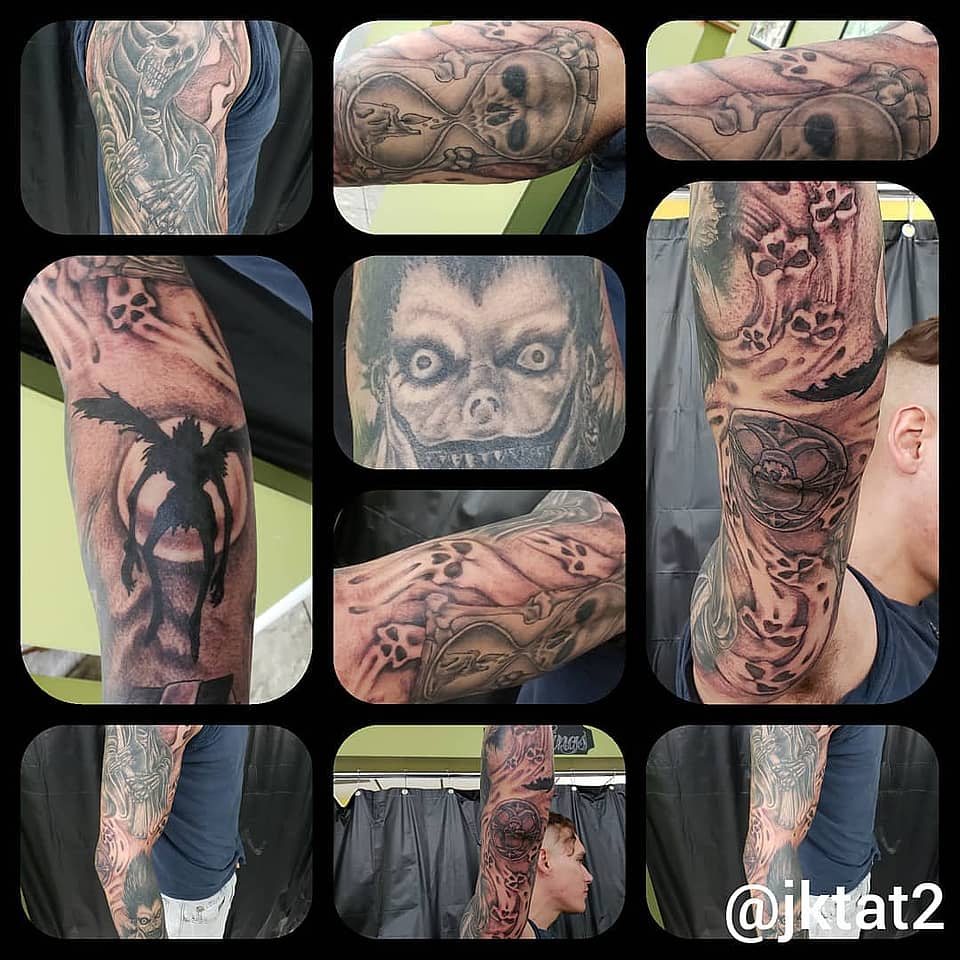 Grim Hourglass Horror Sleeve