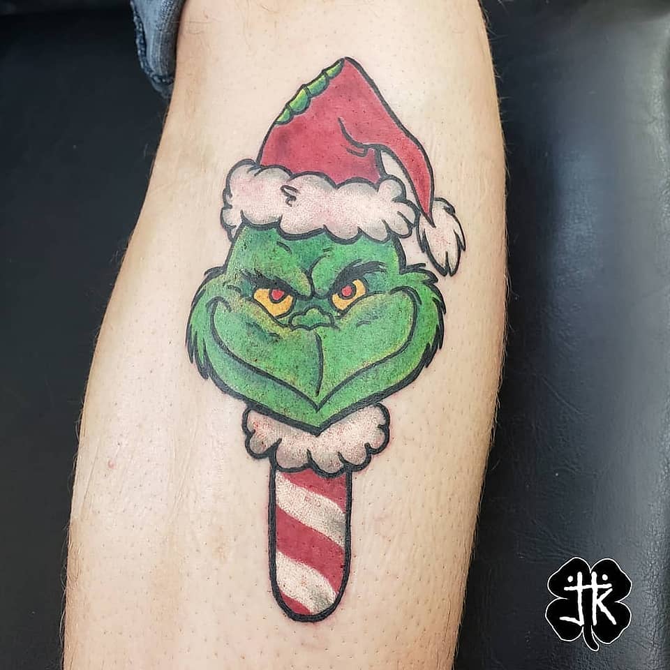 Grinch on a Candy Cane