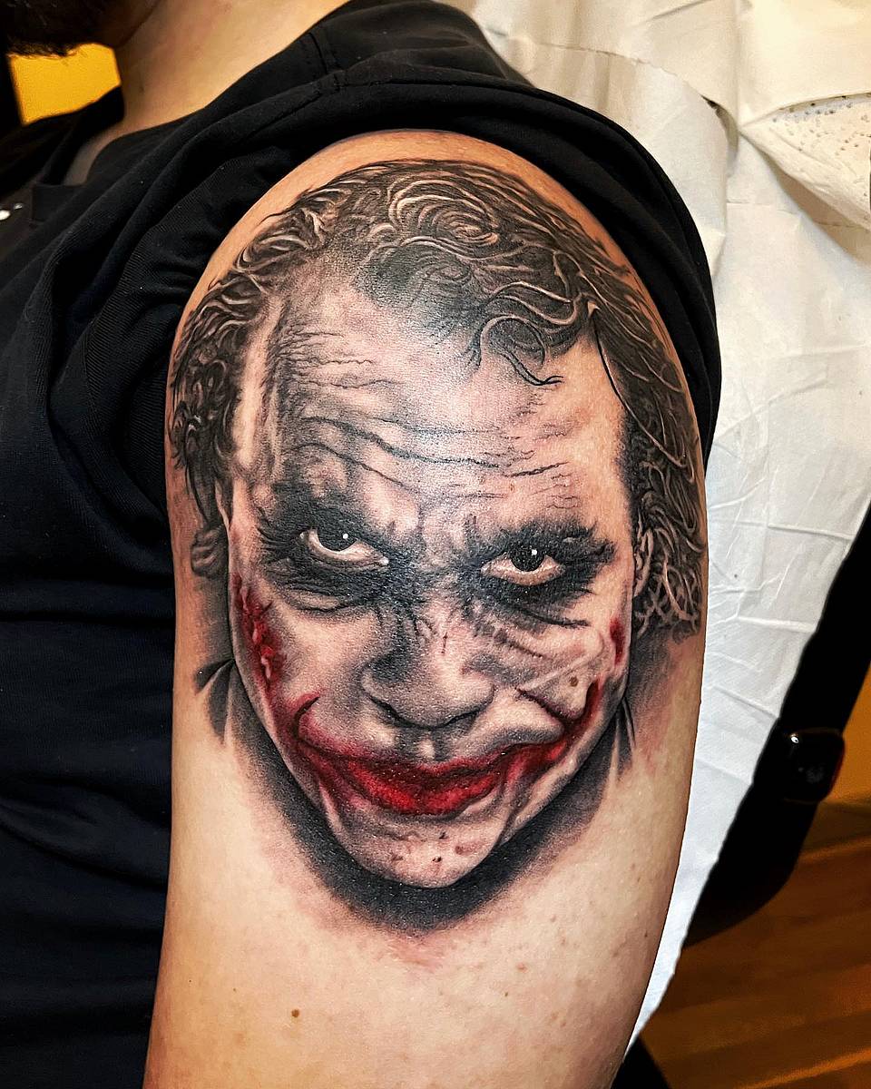 Grinning Joker Portrait