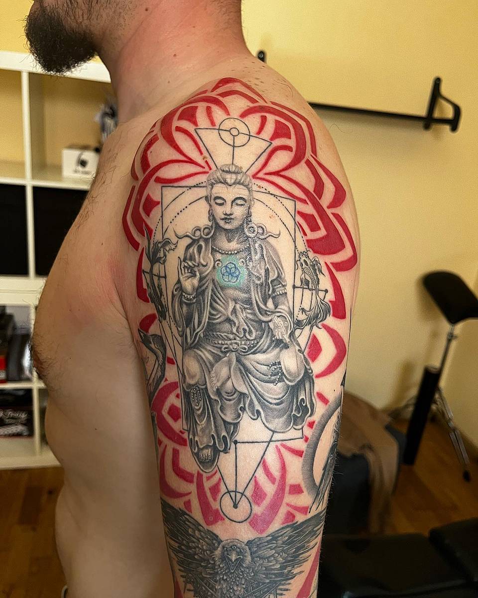Guanyin with Sacred Geometry
