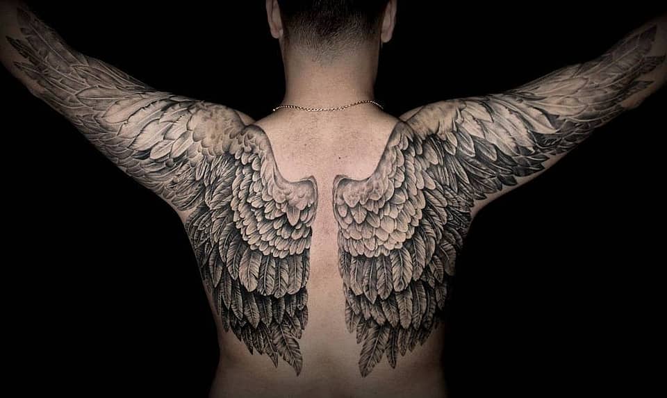 Guardian Angel Wings Backpiece