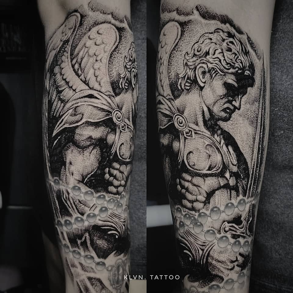 Guardian Archangel Dotwork