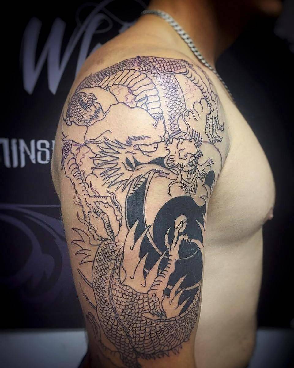 Guardian Dragon with Yin Yang