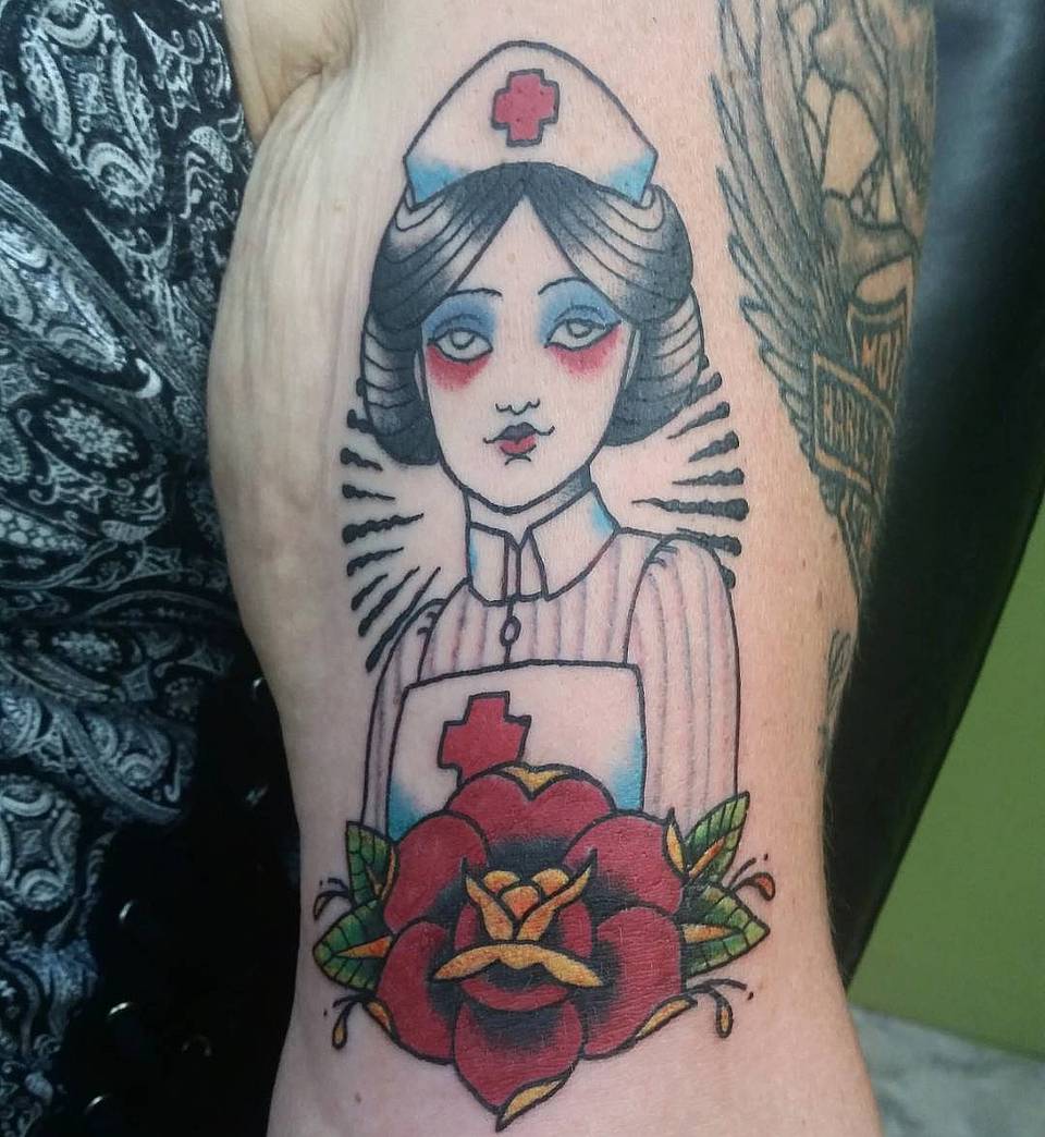 Guardian Nurse and Rose