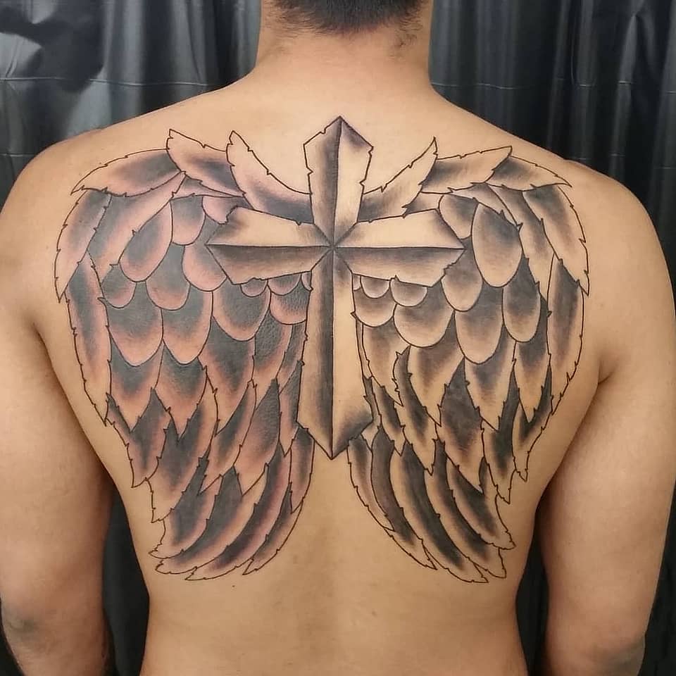 Guardian Wings and Cross Backpiece