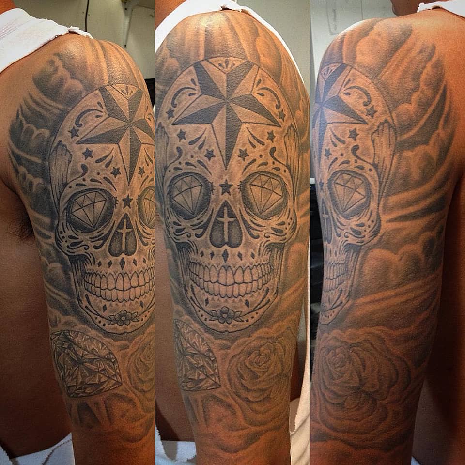 Guided Calavera in Black and Grey