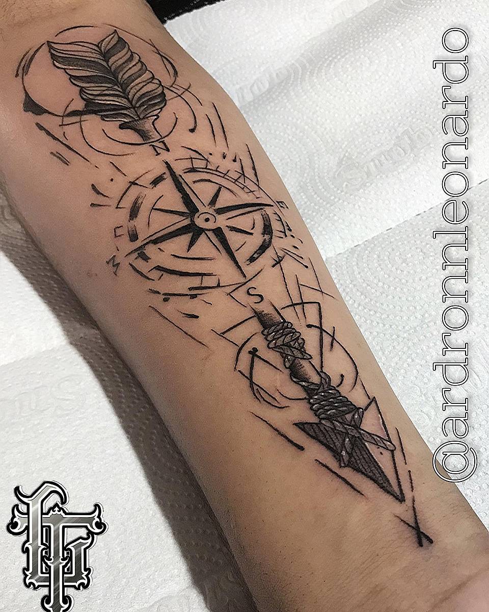 Guiding Compass Arrow
