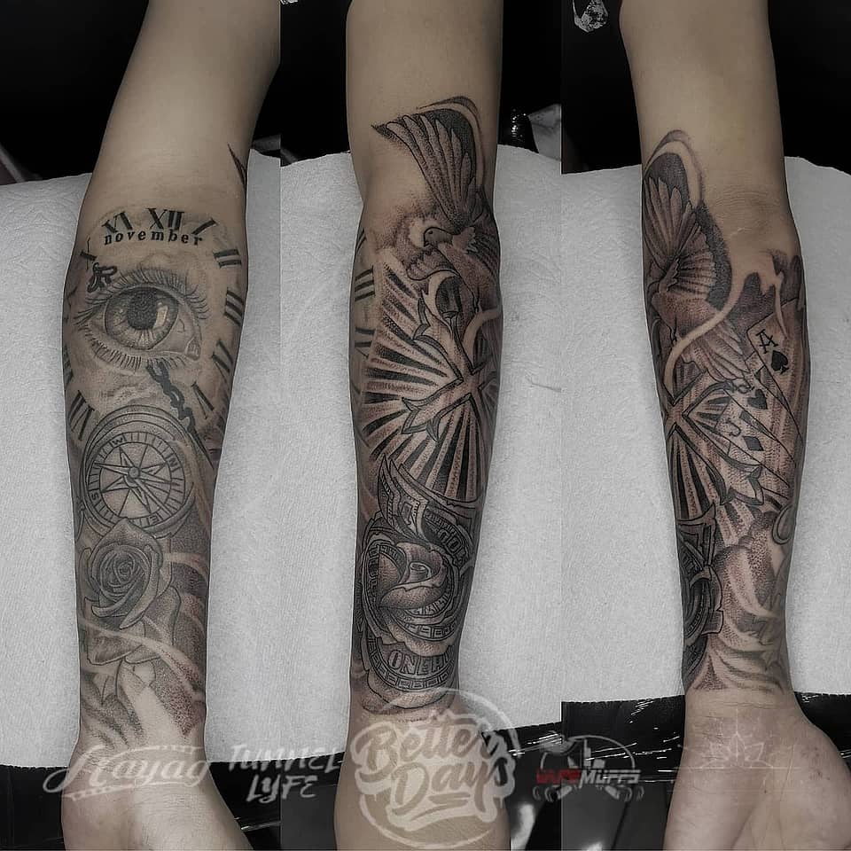 Guiding Eye & Compass Memorial Sleeve