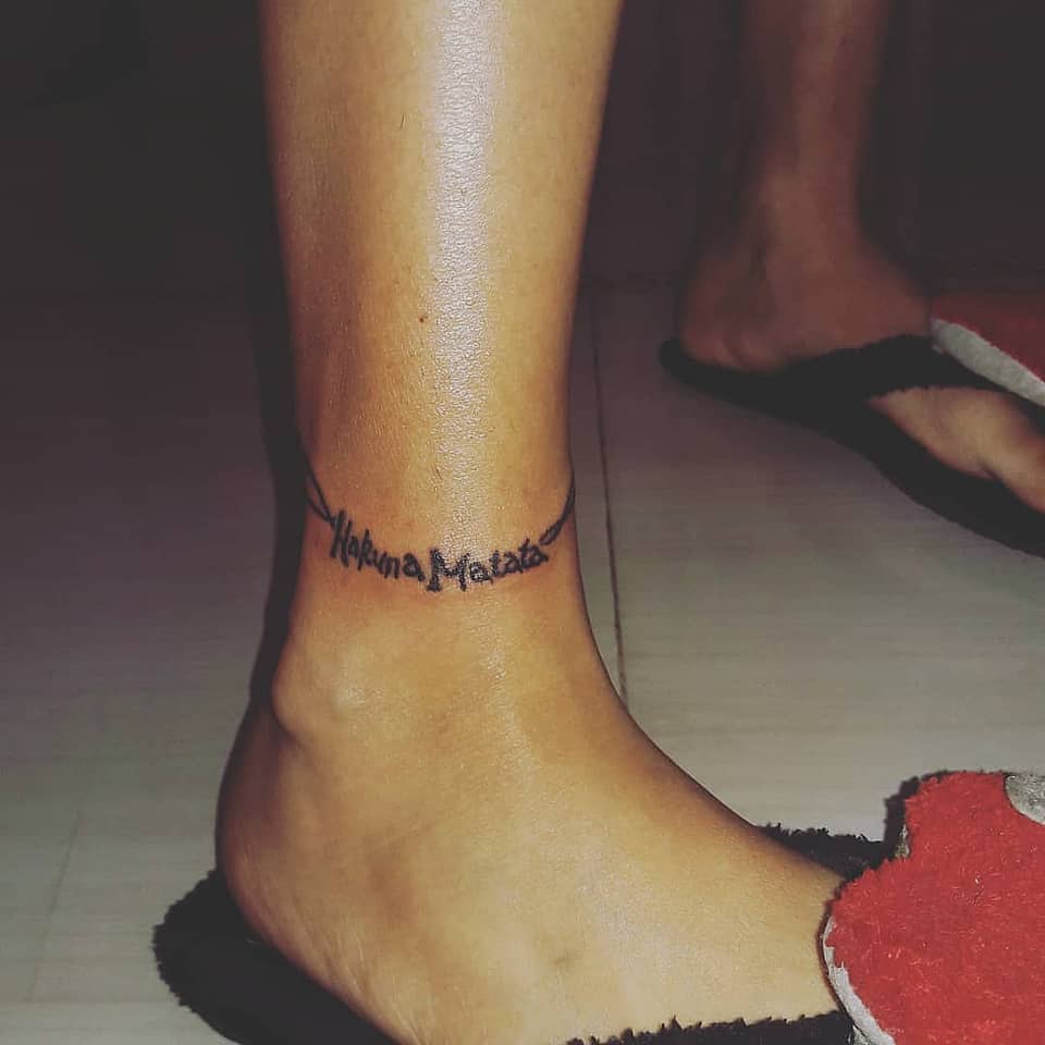 Hakuna Matata Anklet Script