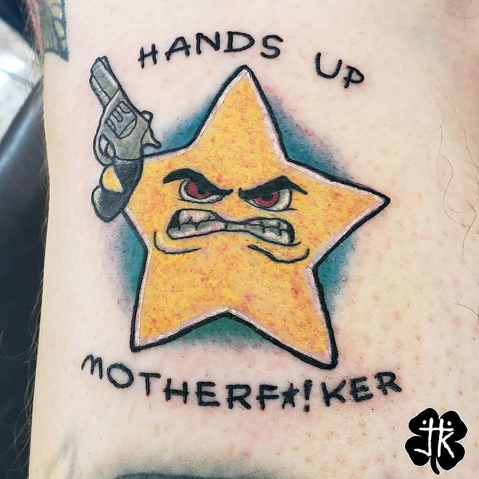 Hands Up Angry Star
