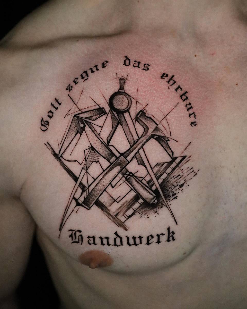 Handwerk Craftsman Emblem