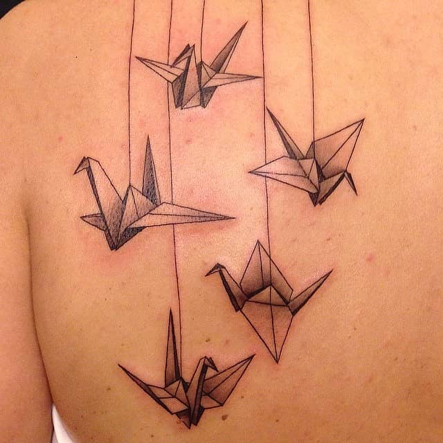 Hanging Origami Cranes