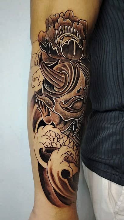 Hannya Mask with Peony