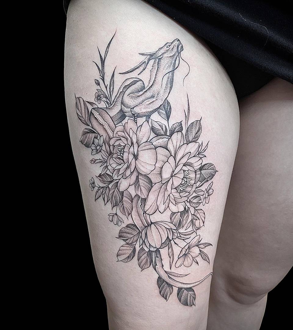 Hare Among Camellias