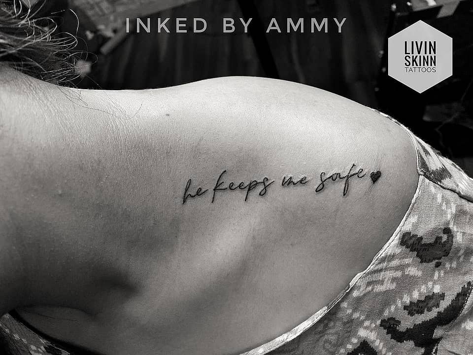He Keeps Me Safe Script with Heart